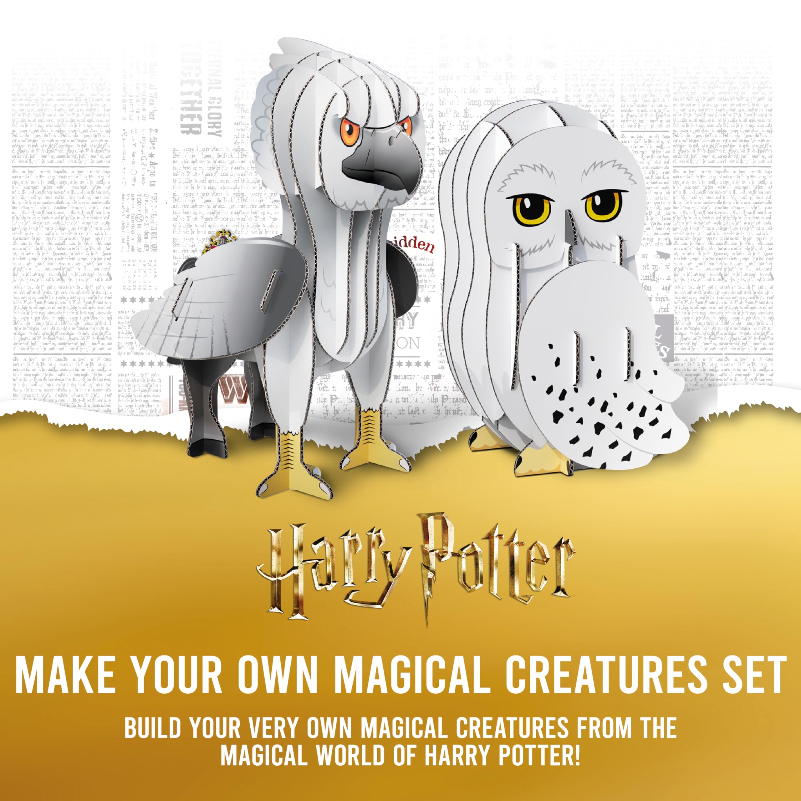 BLADEZ Harry Potter Toyz Make Your Own Magical Creatures Kit, Fun & Easy Harry Potter Gifts with Hedwig & Buckbeak - Image 2