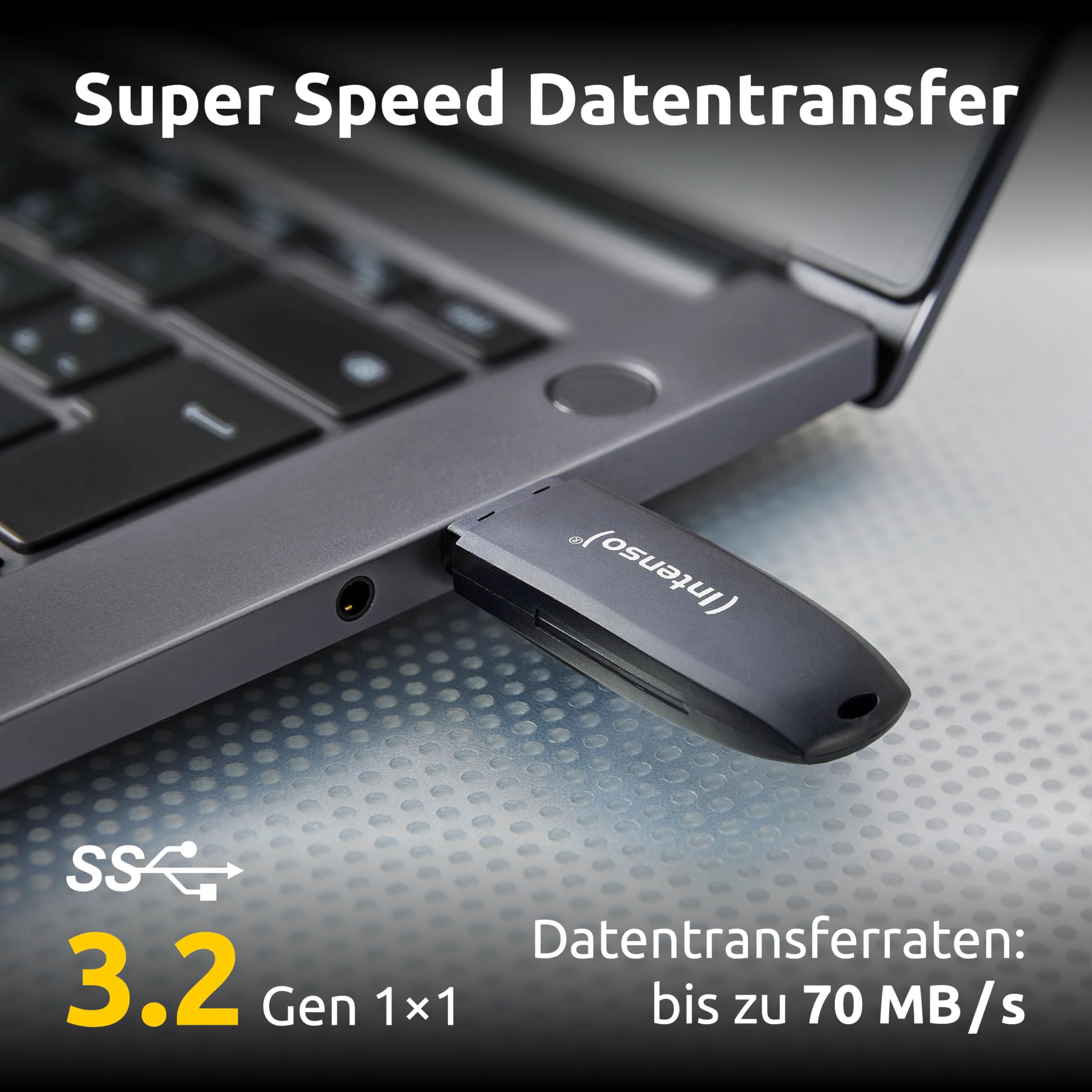 Intenso Speed Line pamięć USB 3 x 32 GB, USB 3.2 Gen 1 x 1 – USB-A pamięć do 70 MB/s, opakowanie zbiorcze