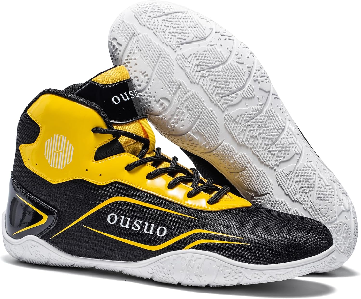 Mens Boxing Shoes Wrestling Shoes High Top Fitness Sneakers Powerlifting Bodybuilding Boots Footwear