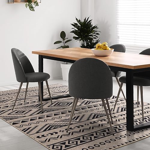 Miniatura 1 de nusoarug Alfombras modernas de yute lavables de 6 x 9 pies para entrada, ligeras, tejidas de 6 x 9 pies, alfombra de cocina de granja, alfombra de