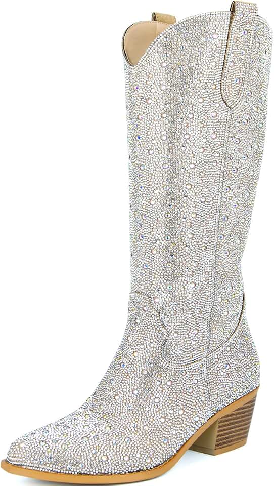 silver boots women