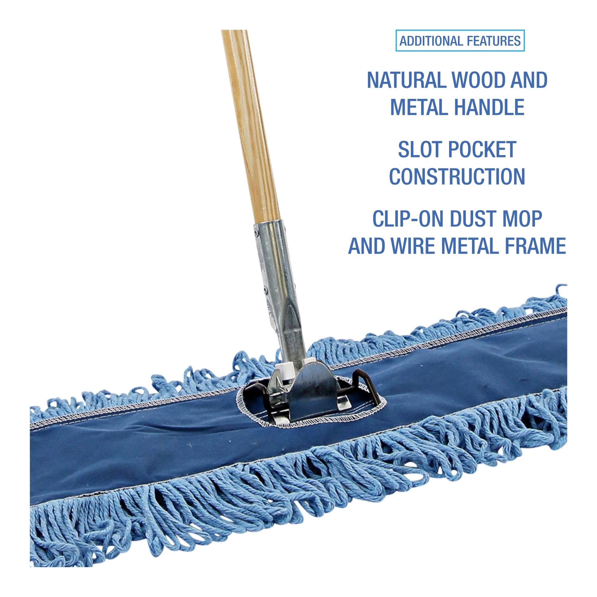 Amazon.com: Boardwalk Dry Mopping Kit, 36 x 5 Blue Blended