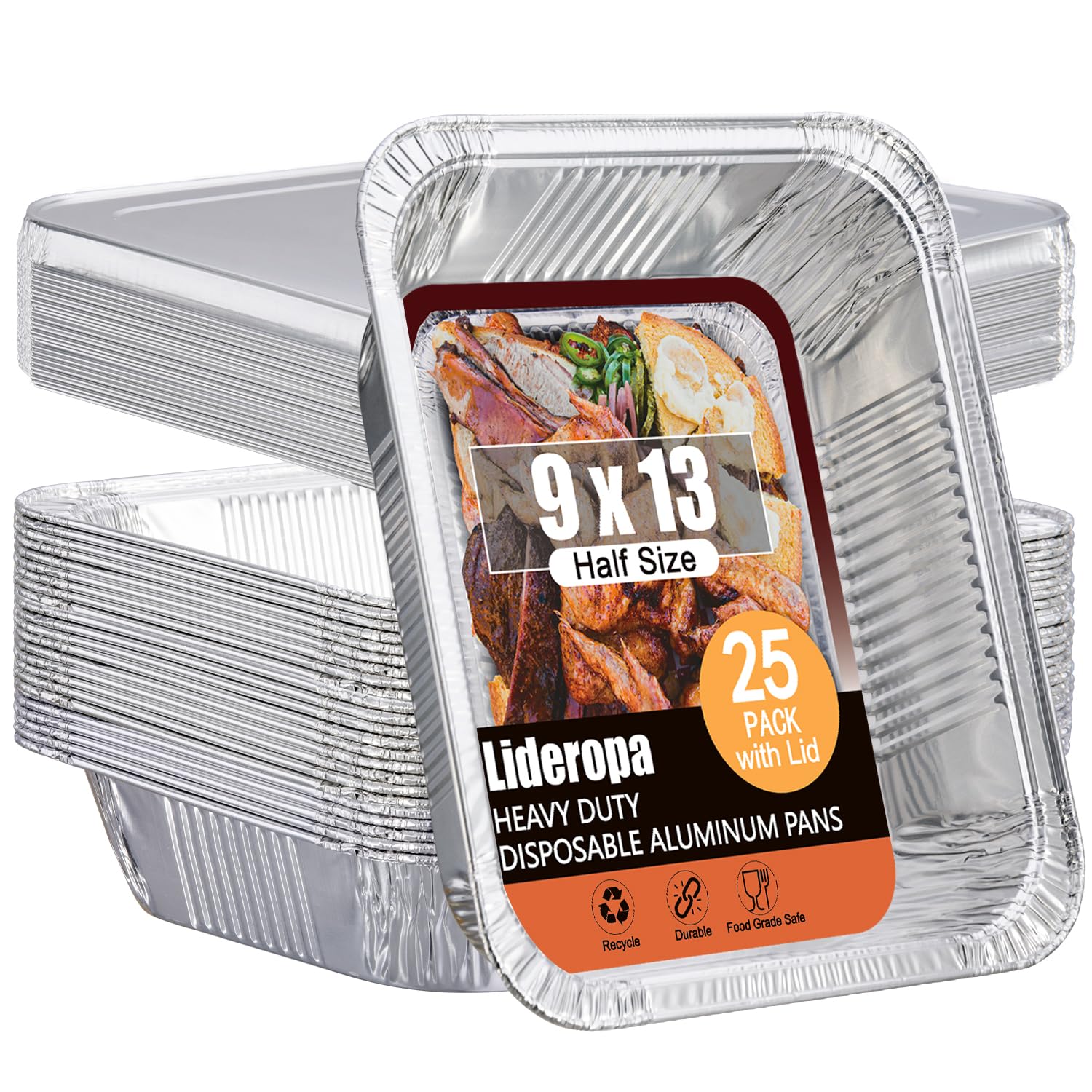 Lideropa Disposable Aluminum Foil Pans - cookware | Mubboo