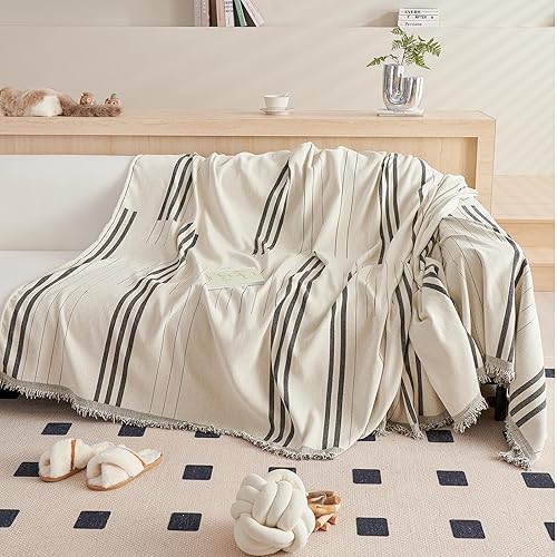 Miniatura 2 de DREAMINGO Funda reversible de felpilla para sofá biplaza, para perros y mascotas, color gris oscuro, protector de sofá para sofá de 2 plazas, funda