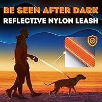 Vista 6 de Retractable Dog Leash 18.2 ft – Chew Proof Cable Included – 360° Tangle-Free Design – Heavy Duty Reflective Leash – Soft Anti-Slip Grip Outdoor for