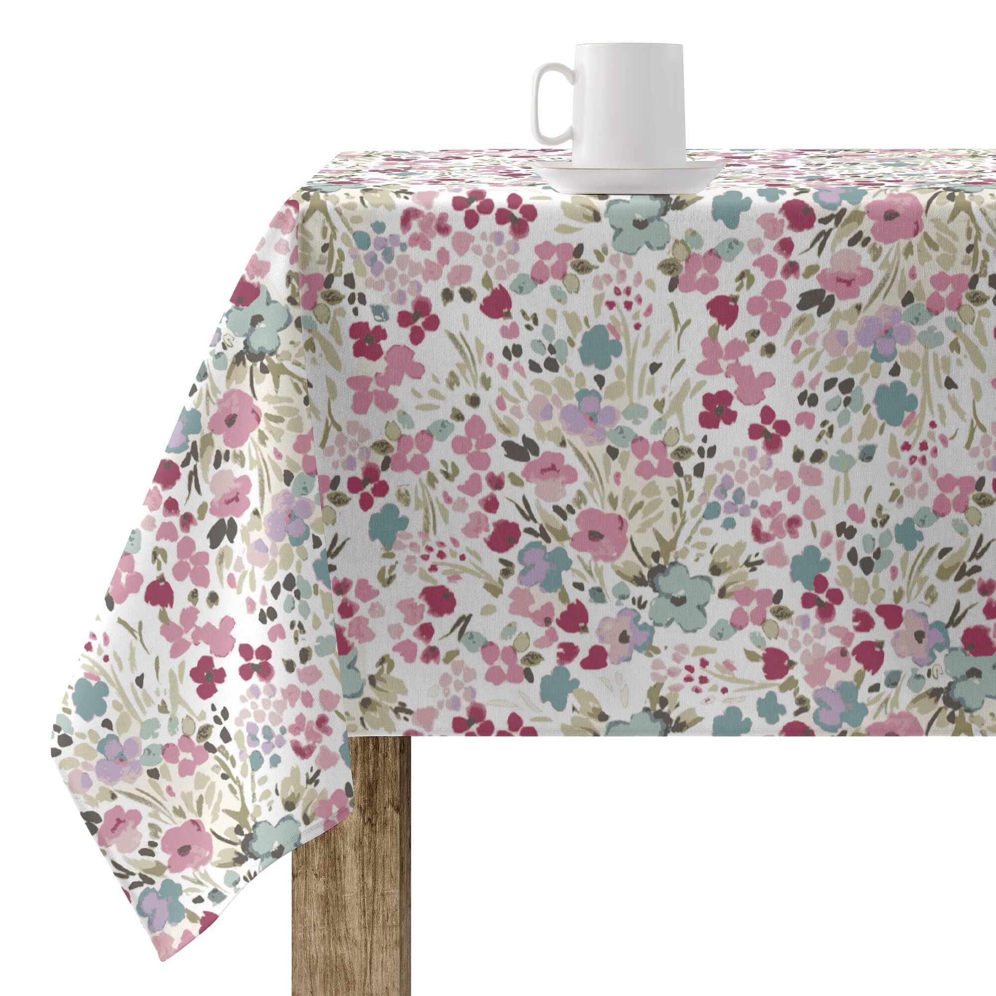 BELUM Nappe en résine Anti-Taches Modèle 0120-52, Nappe Non-Toile cirée, Nappe sans rigidité, Nappe Tactile Coton (100 x 300 cm)