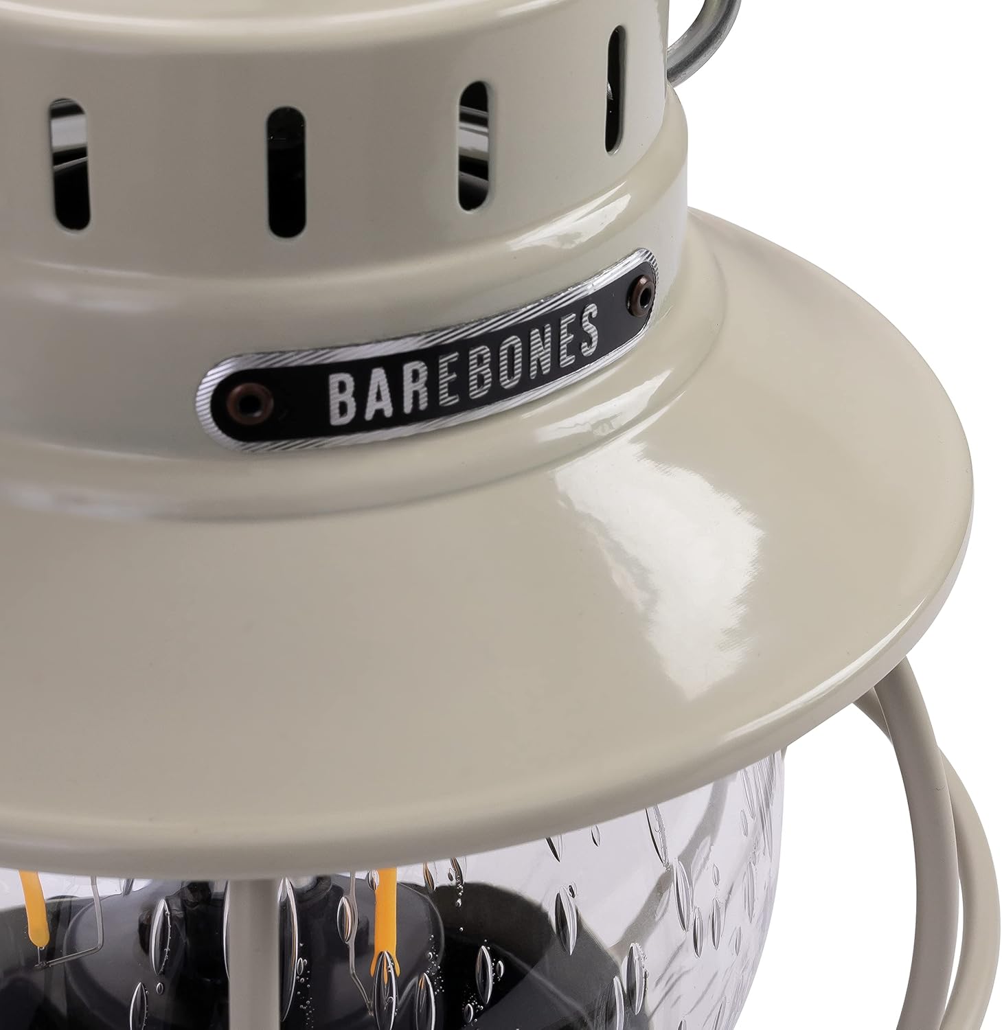 Barebones Railroad Lantern on an outdoor table setting