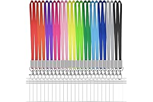 Versatile and Colorful Bulk Lanyards for ID Badges