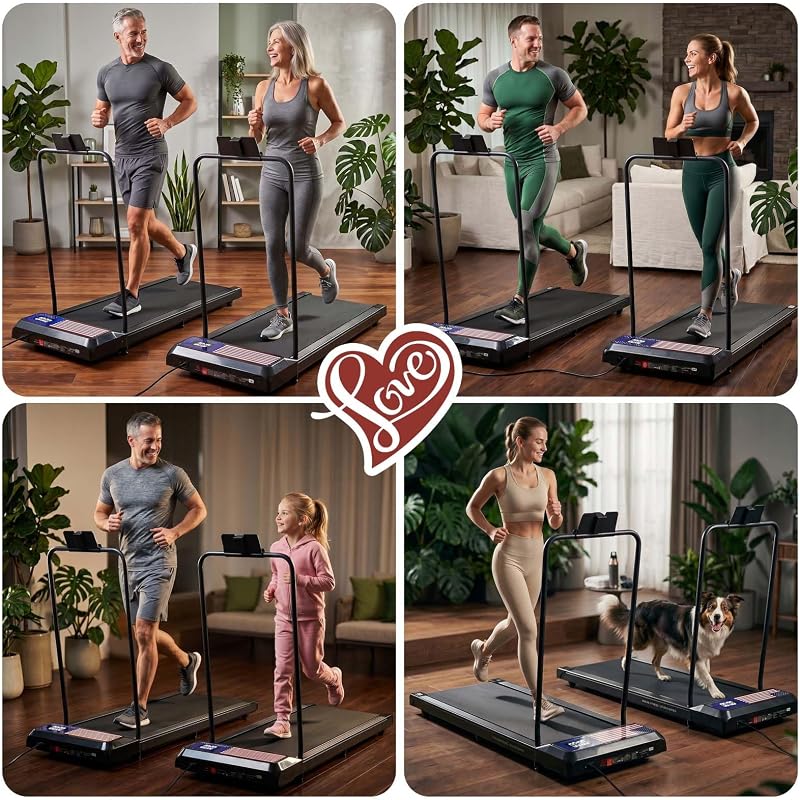 Gkyet Walking Treadmill Pad with Incline, 2.5 HP Under Desk Treadmill image 4