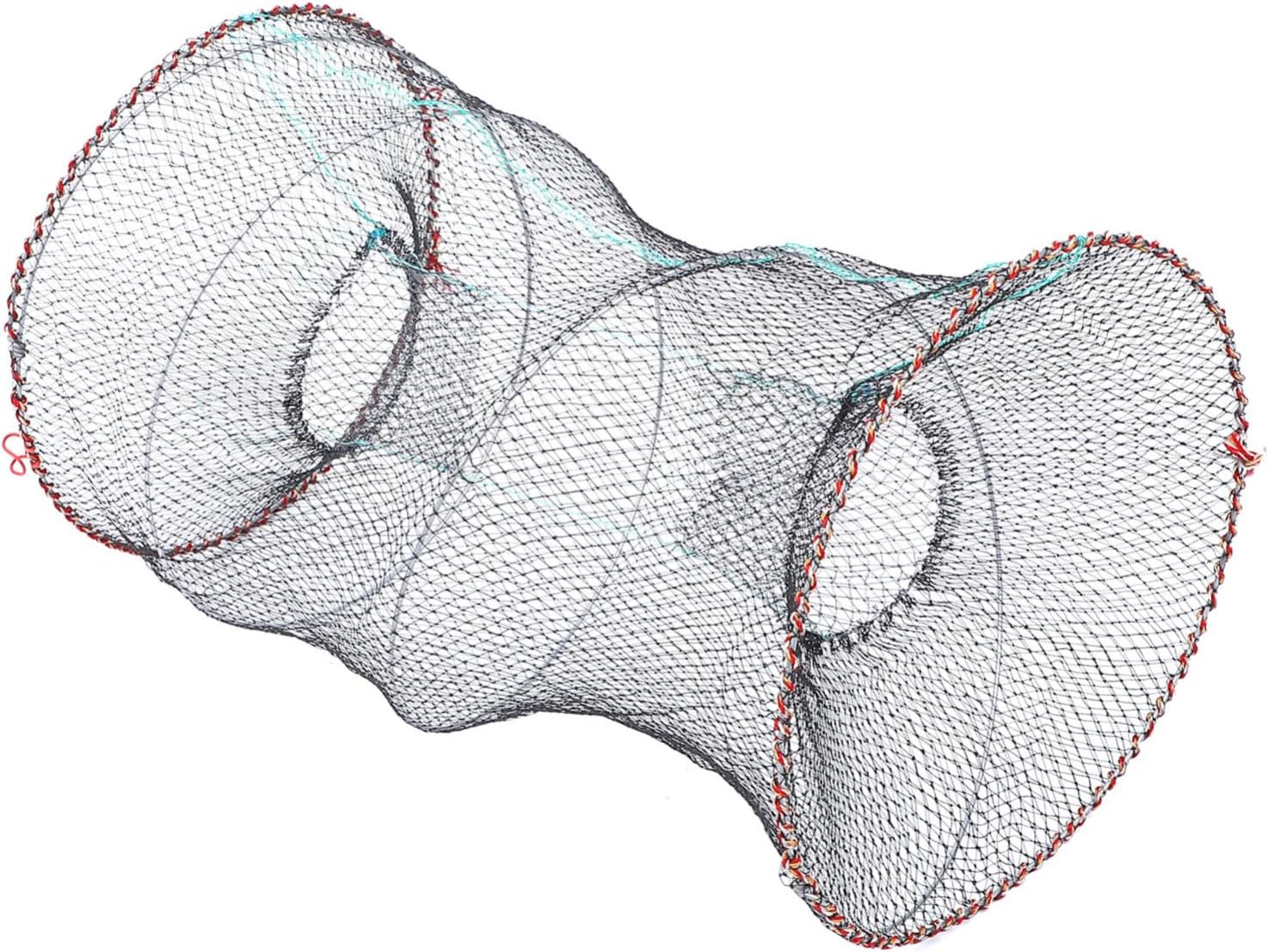 Portable Fishing Net Trap Compact Collapsible Fish Basket for Crayfish Crab Lobster and Shrimp Easy to Use Durable Design for Freshwater and Saltwater Fishing