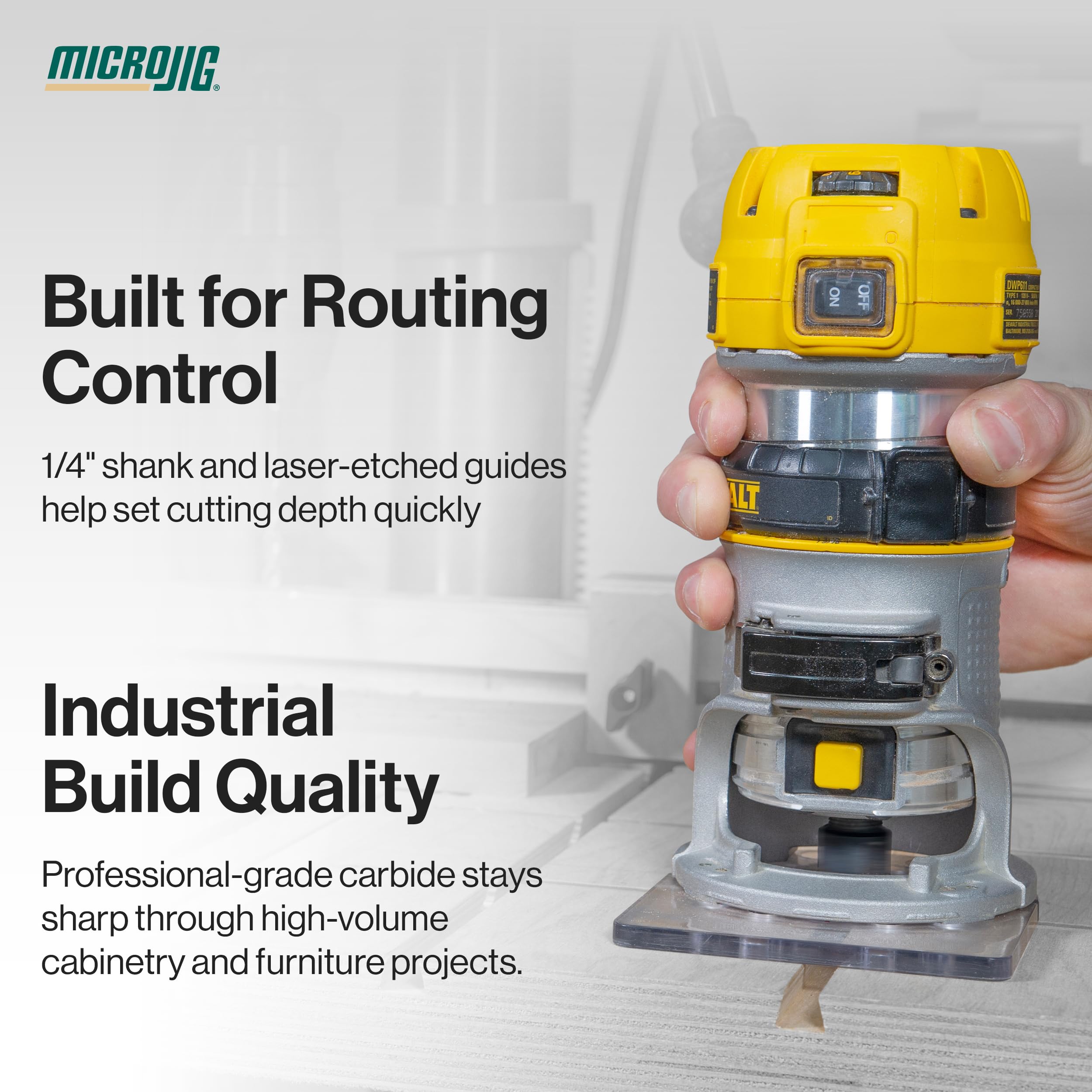 MICROJIG MatchFit Router Bit Bundle - Dovetail & Relief -5 MICROJIG MatchFit Router Bit Bundle - Dovetail & Relief -5