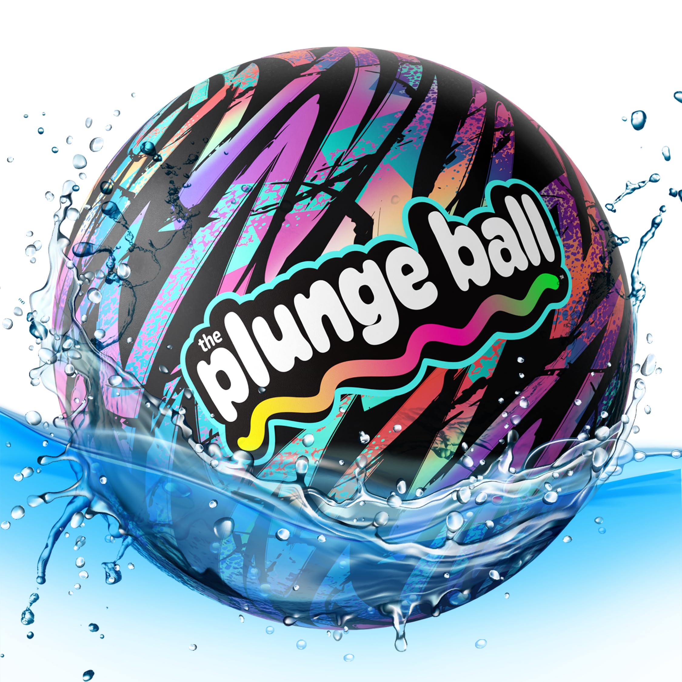 Plunge Ball - Pool Toys - Swimming Pool Games for Kids, Adults and Family - Water Balls - Water Toys for Kids Ages 8-12 - Teens, Boys Fun Stuff - Swim Balls Sports Accessories (9 Inch)