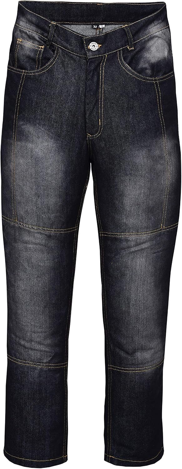 NORMAN Blue Men's Motorcycle Jeans Trousers With Armour - View #4