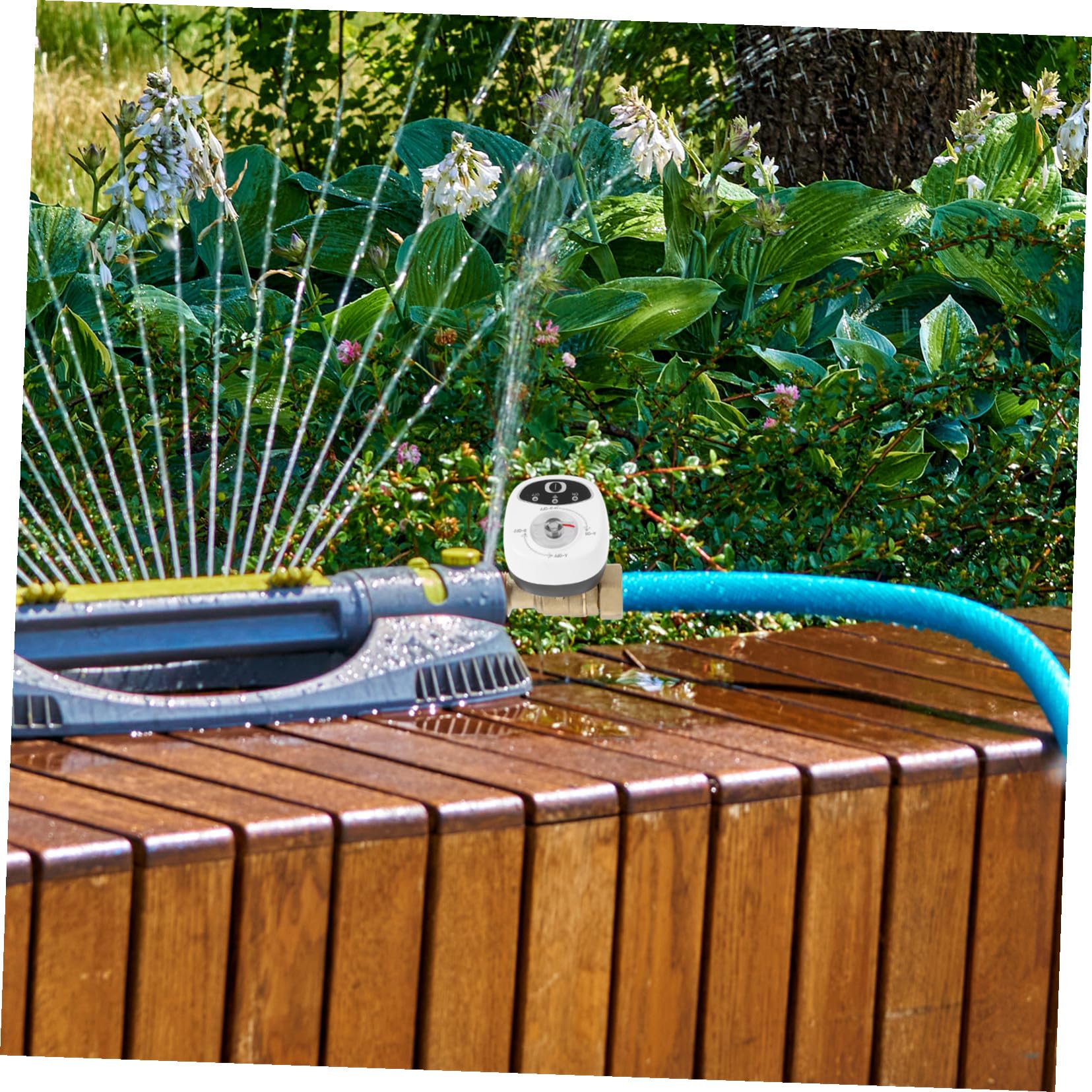 Válvula de Agua Inteligente Wifi Ahorro de Agua Garantizado con Temporizador y Alarma Material PC y Abs Control Remoto para Sistemas de Riego