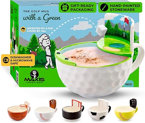 Miniatura 11 de MAX'IS Creations La Taza con Aro Tazas de Baloncesto Tazas de Café Novedosas Taza de Chocolate Caliente Entrenador Deportes Regalos de Baloncesto