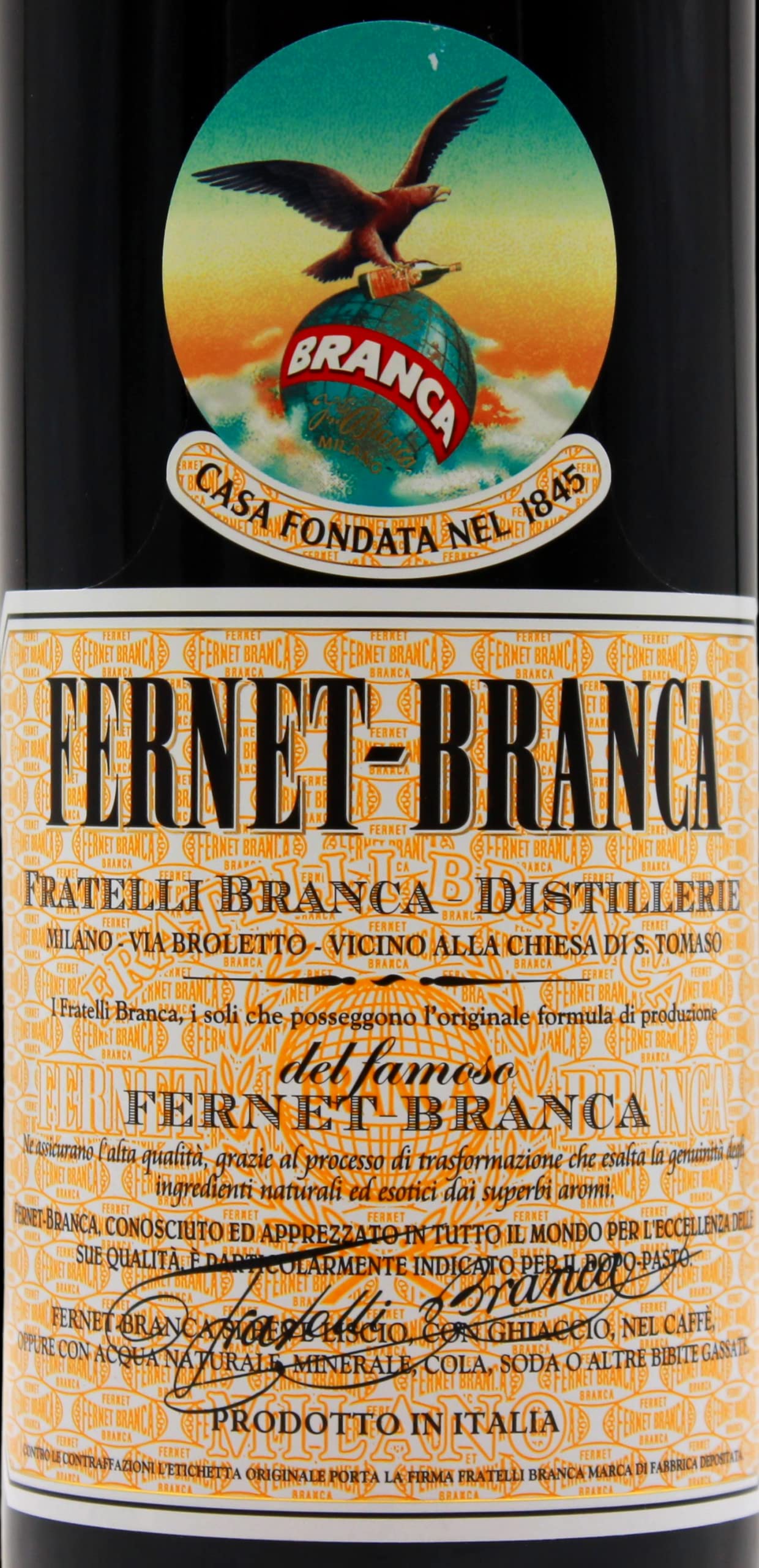 Fernet-Branca Bitter Likör, 6er Pack (6 x 1 l)