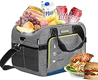 Vista 8 de Electric Cooler Bag, Portable Electric Cooler, Foldable Heater Bag, Powered 12 Volt AC/DC Compatible, for Cooling Pre-Cooled Food & Drinks