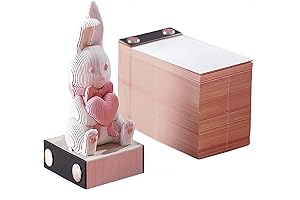 Funny 3D Bunny Memo Pad: Stick and Carve Your Way to Creative Notes