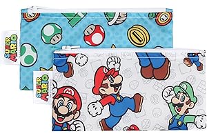 Nintendo Bumkins Reusable Snack Bag: Educational Play & Snack Storage