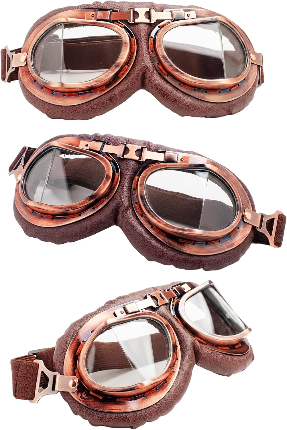 Vintage Goggles with Cotton Shemagh, Tactical Desert Keffiyeh with Tassel for Men Women, Breathable Arab Head Scarf with Dust Goggles for Hiking, Camping, Motorcycle Riding, Burning Man