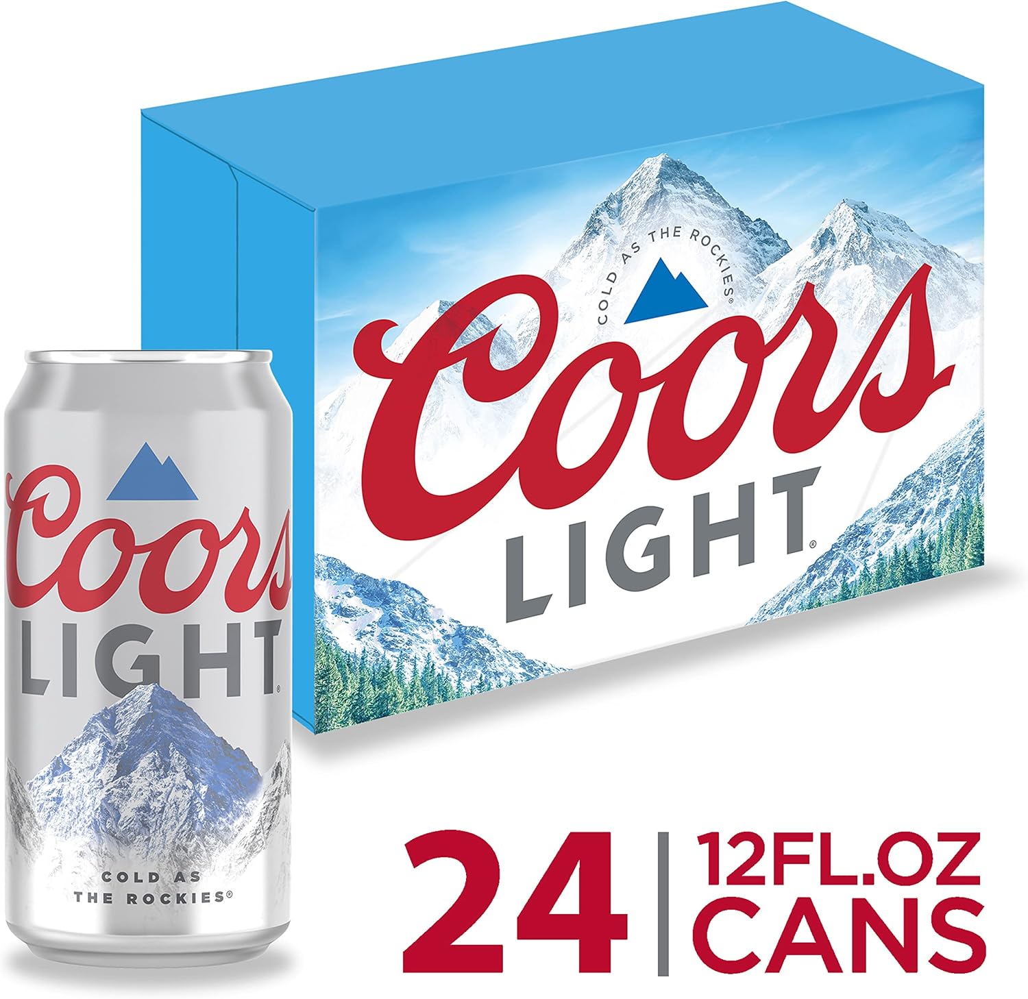 Coors Light, 24 pk, 12 oz cans, 4.2% ABV, (10006)