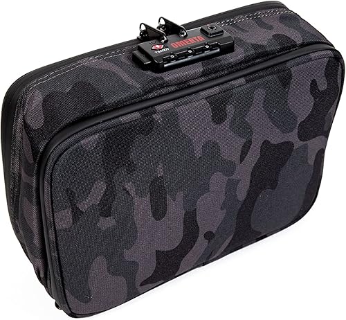 Miniatura 4 de DIME BAGS Estuche con cierre y sellado de olores, cápsula protectora de viaje para vidrio y equipo, forrada de carbono para protección contra