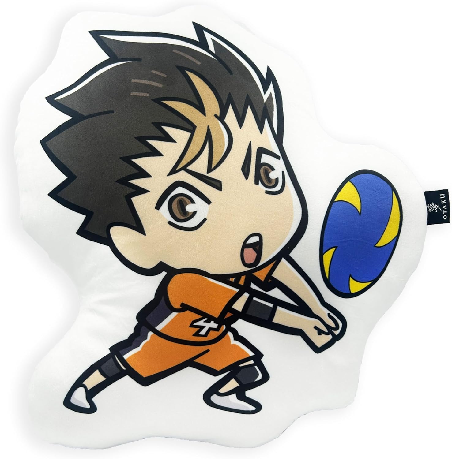 Almohada de Peluche Redonda de Algodón Multicolor