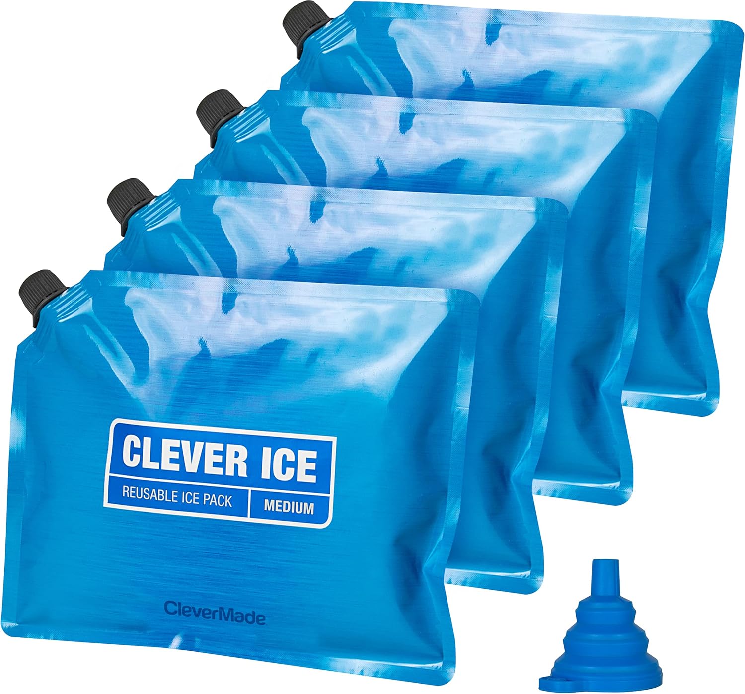 CleverMade Reusable Ice Pack Long Lasting Cold Freezer Packs for Insulated Coolers & Lunch