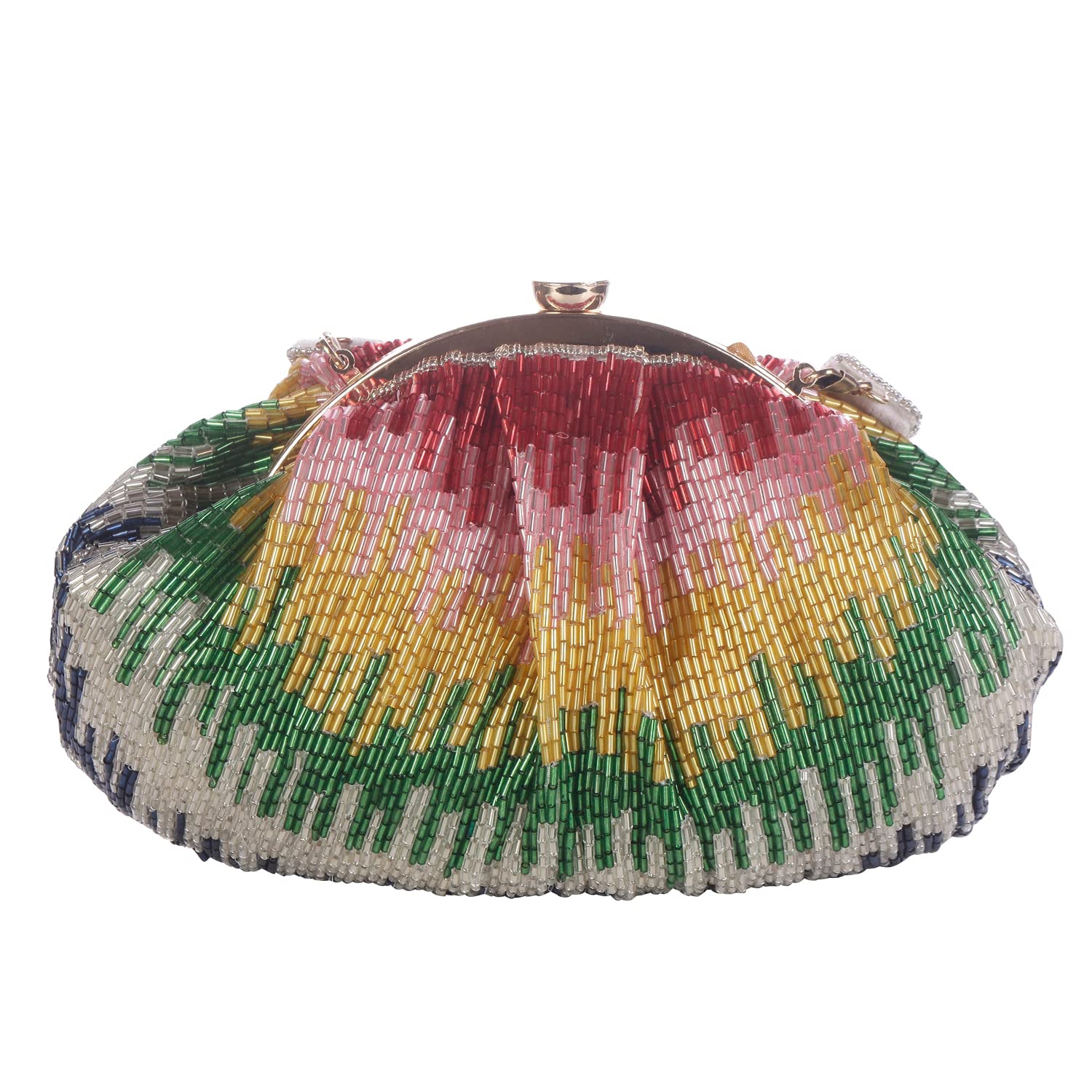 swisni Multicolor multicolor rainbow style batua bag II Women's Traditional Designer Clutch For Women & Girls II BATUA BAGS-picture-11