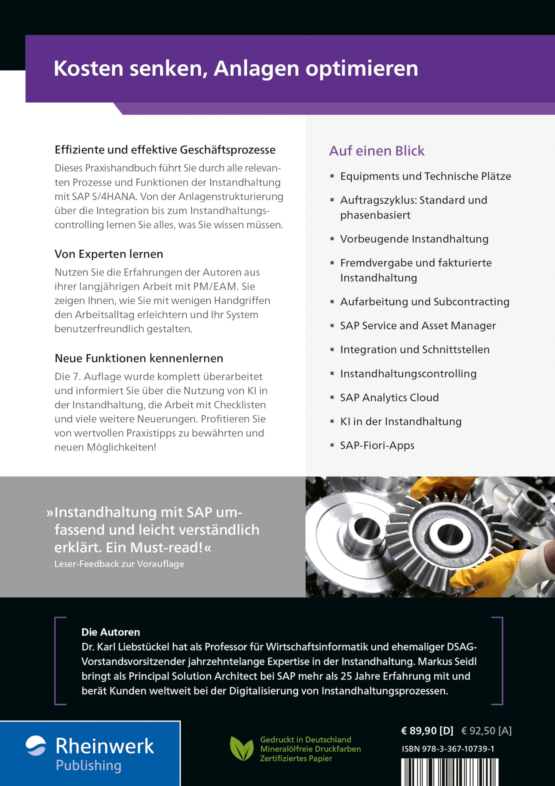 Instandhaltung mit SAP S/4HANA: Instandhaltungsprozesse und Funktionen in SAP S/4HANA (7. Auflage) (SAP PRESS)