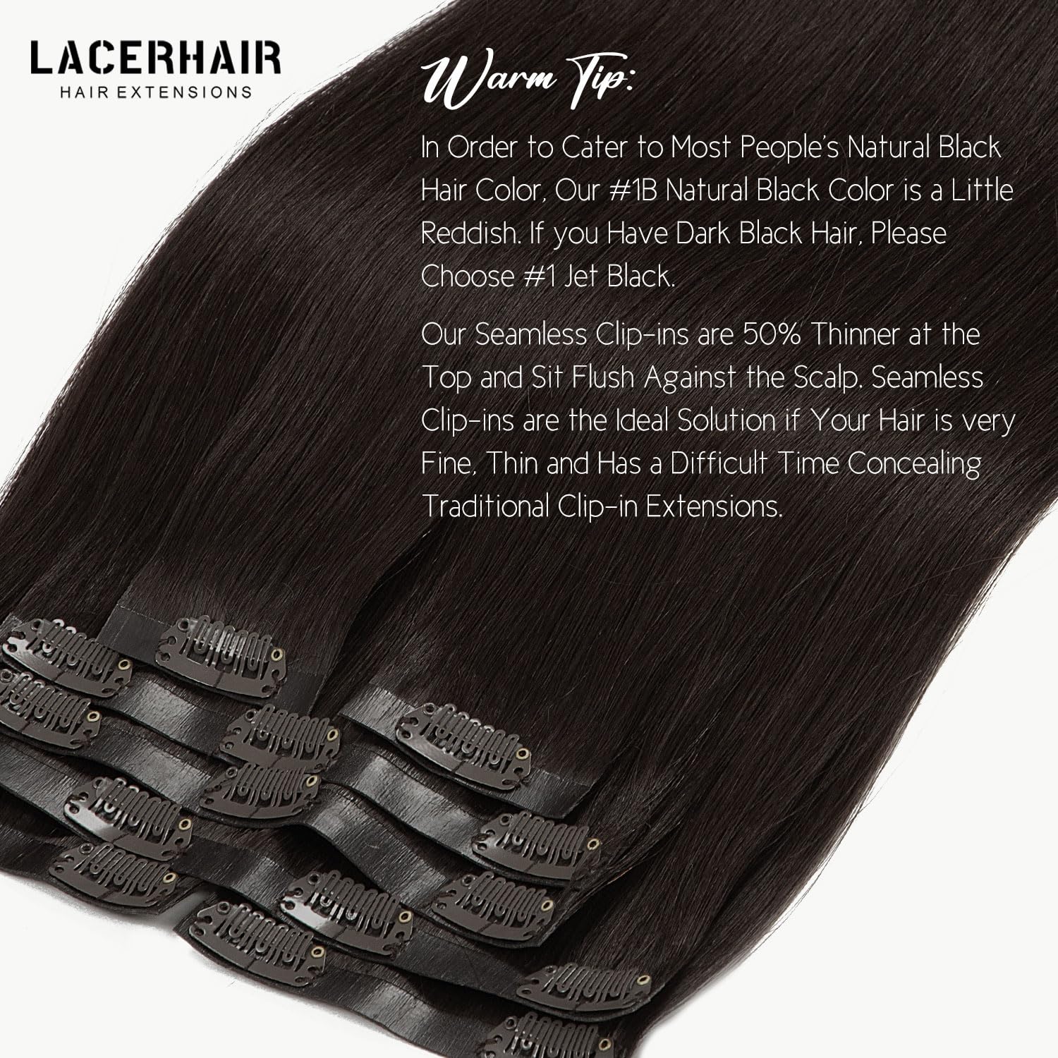 Silky Straight Clip-In Hair Extensions, 20 Inch Real Human Hair, 2 Pack Amazon.com : Clip ins Human Hair Extensions 20inch 120g 7Pcs  main image 2