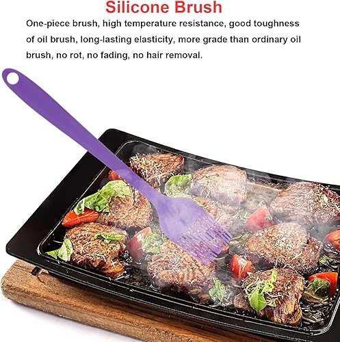 Miniatura 4 de Juego de espátulas de silicona, espátula de cuchara de goma, espátula resistente al calor, diseño de una pieza, espátula sin costuras, espátula