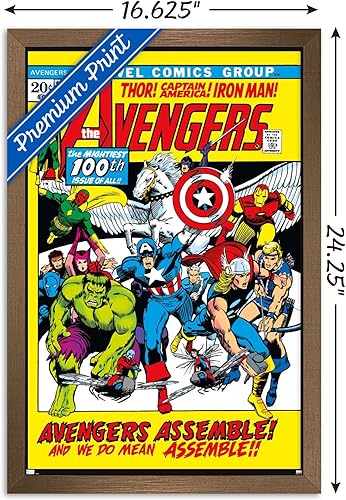 Miniatura 84 de Trends International Marvel Comics Avengers #100 - Póster de pared, 34 pulgadas de largo x 22.4 W, versión premium sin marco