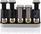 Django Hand Exerciser Strengthener | 5 Finger Grip Adjustable | for Guitar, Musicians, Athletes, Rock Climbers, and Physical Therapy | Includes 3 Resistance Training Workout Cards | Fully Guaranteed - 1