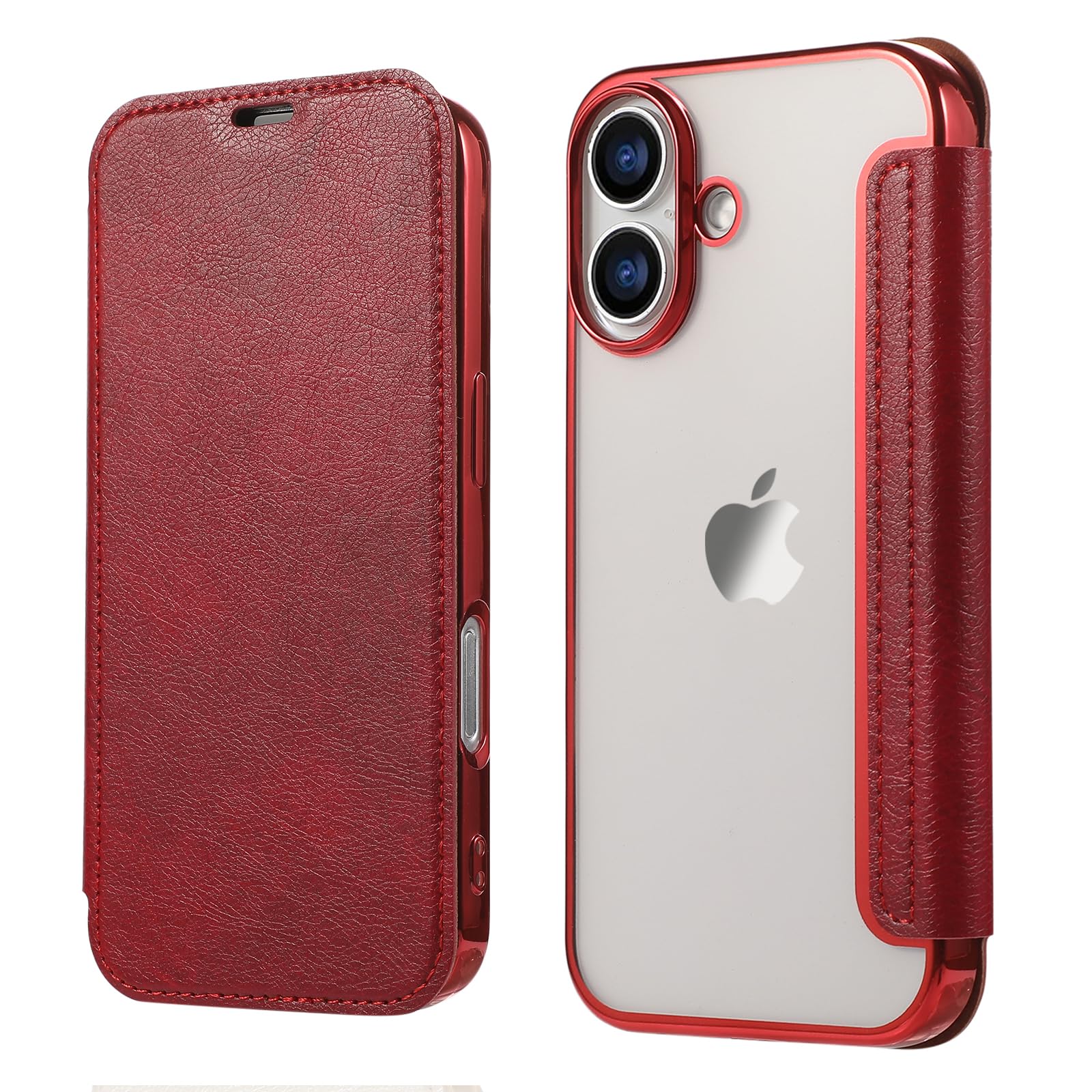 Amazon.co.jp: YUYIB スマホケース 対応 iPhone 17 ケース 手帳型 背面