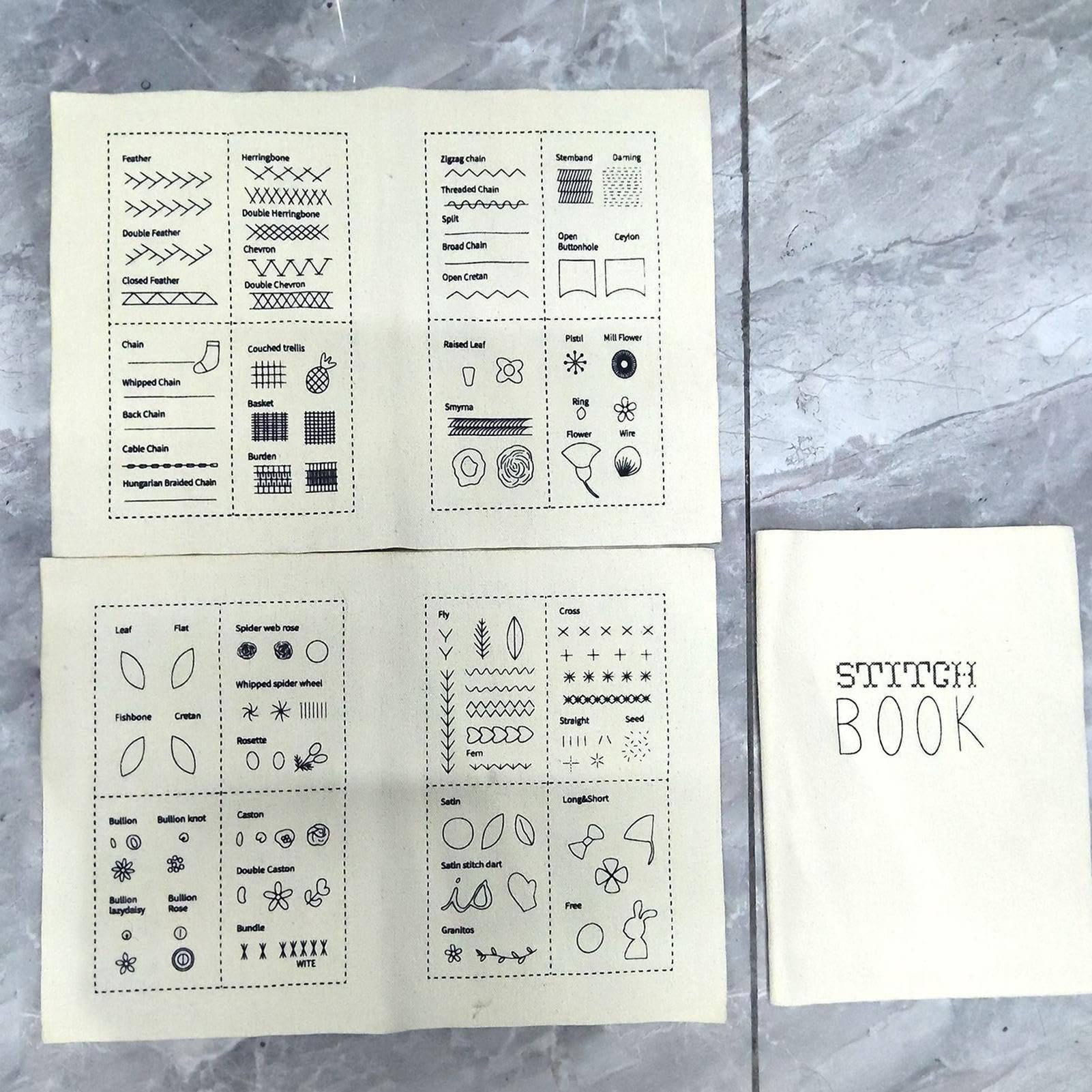 Libro di Ricamo Per Principianti Creativi Portatili Con Toolkit E Guida | Libro di Ricamo per Principianti Per Hobby Casa Viaggi e Regali Natale Festività Arte e Pratica Creativa
