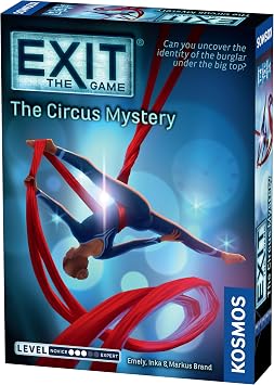 EXIT The Circus Mystery | Interactive, Cooperative Escape Room Game, 1-4 Players, Puzzle and Crime Solving, Carnival, Age 12+, Kids and Adults, by Kosmos