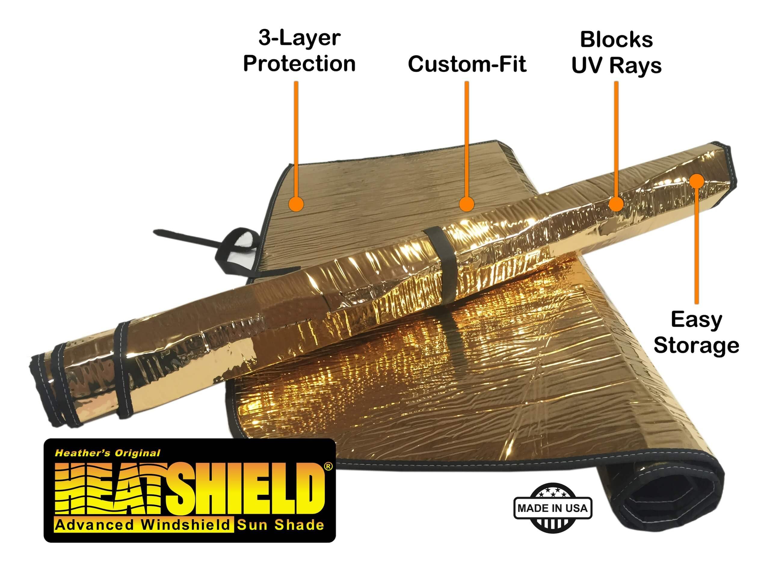 HeatShield The Original, Volvo V60 Wagon w/Sensor 2014, 2015, 2016, 2017,  2018, Gold Series Sunshade, Windshield Sunshades - Amazon Canada