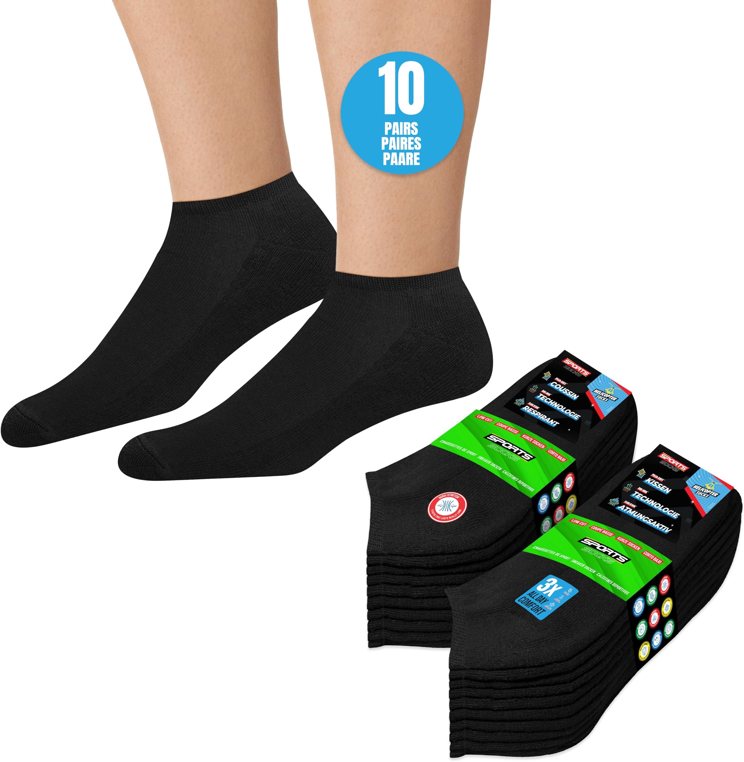 SOXCO10 Pairs Ankle Socks Men Women No Show Socks, Pack of 10
