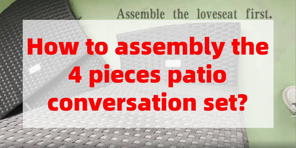 Watch 4 Piece Rattan Patio Set Assembly Instruction on Amazon Live