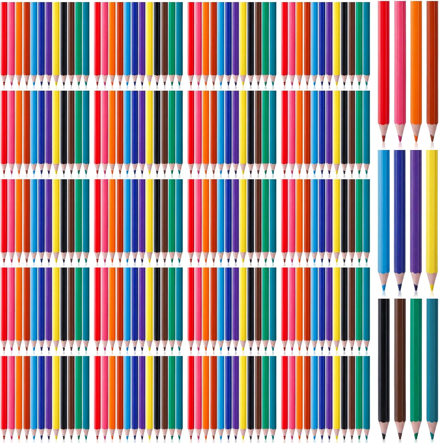 Fuyoooo 1000 Count Mini Colored Pencils Bulk, 12 Colors Pre-sharpened 3.5'' Short Colored Pencils, Prizes Gift Easter Basket Stuffers for Party Favors Art Birthday Supplies Painting Drawing Sketching