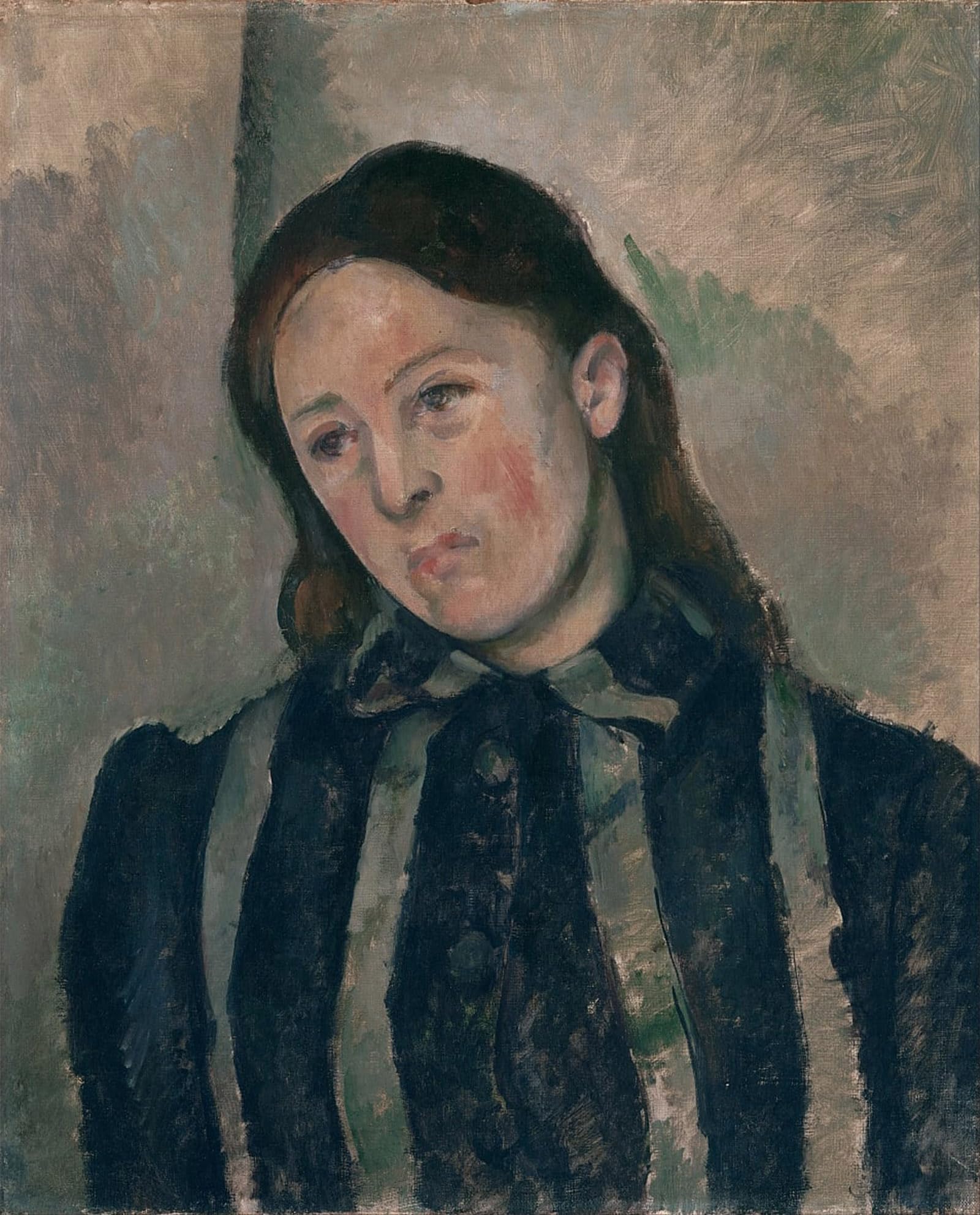 ARTXLXXBN Famous Art Print Poster Vintage Wall Art Portrait of Madame Cézanne by Paul Cézanne Canvas Art Poster for Home Decor 60x90cm