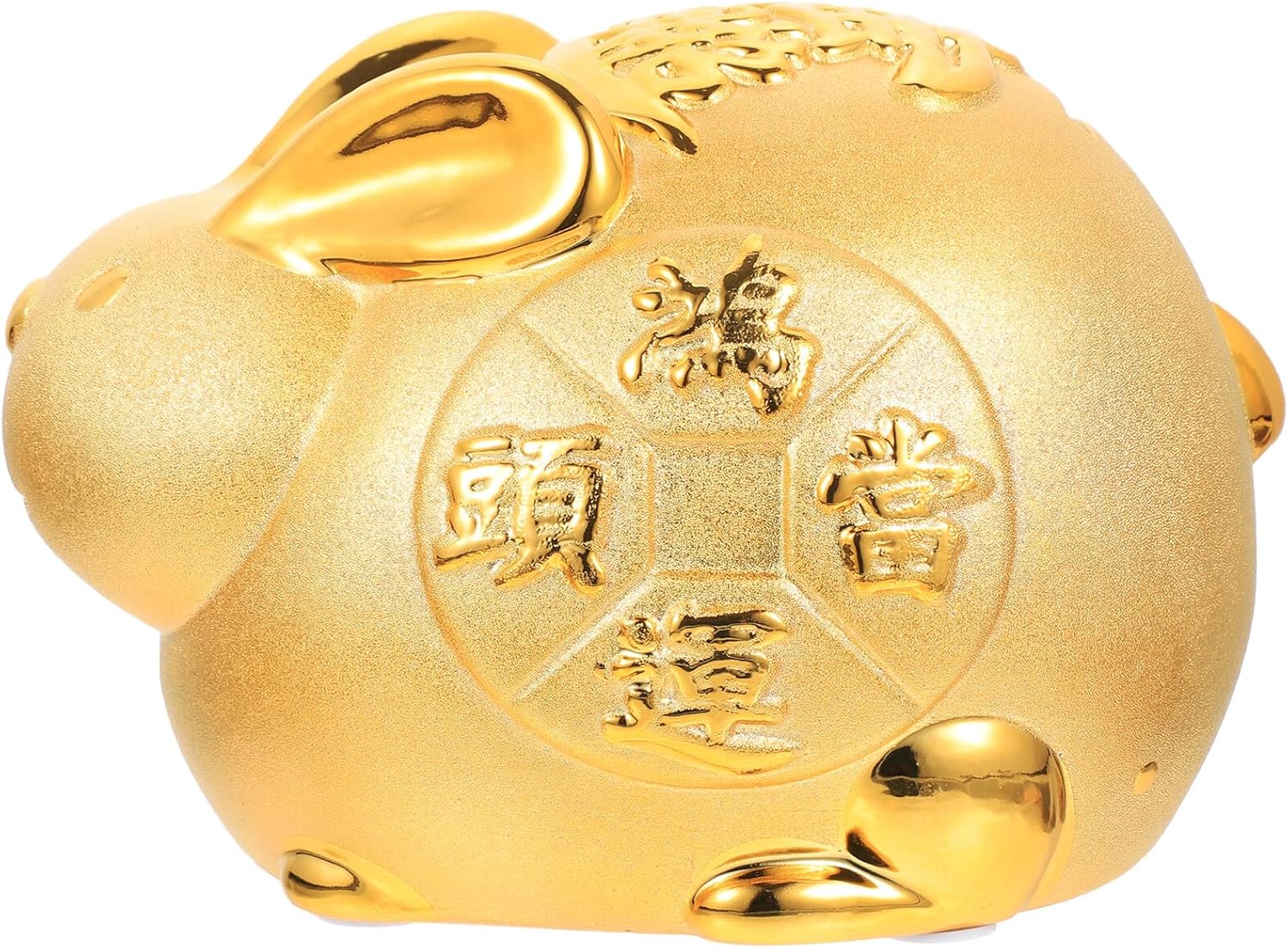 Generic Ceramic Rabbit Piggy Bank Money Jar Cute Cartoon Ornament for Birthday Home Decor Year Rabbit Saving Pot