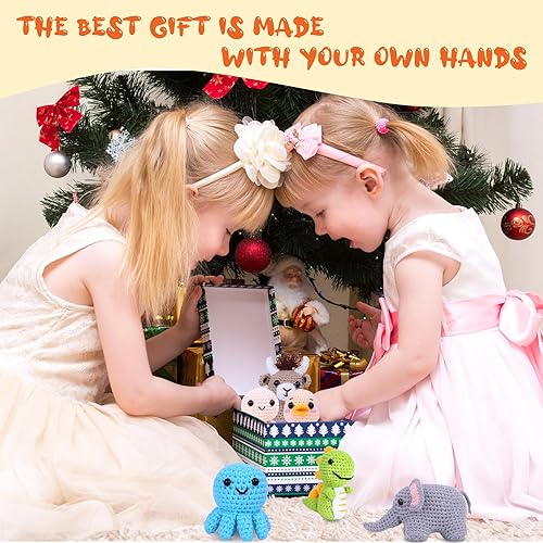 Miniatura 5 de BOLDNOVA Kit de ganchillo para principiantes, kit de animales de ganchillo para principiantes, niños, adultos, kits de ganchillo para tejer