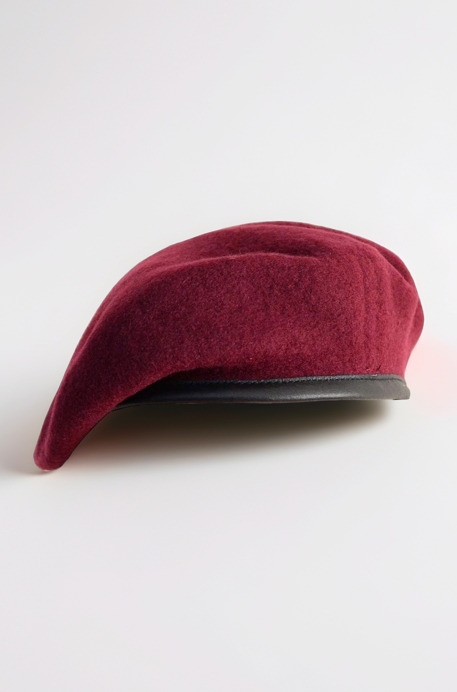 Unisex French Woolen Beret Cap, Traditional Rajputana Army Style Berets Hat for Men & Women (Maroon)