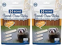 Vista 9 de N-Bone Palitos masticables para hurones sabor salmón, bolsa de 1.87 onzas