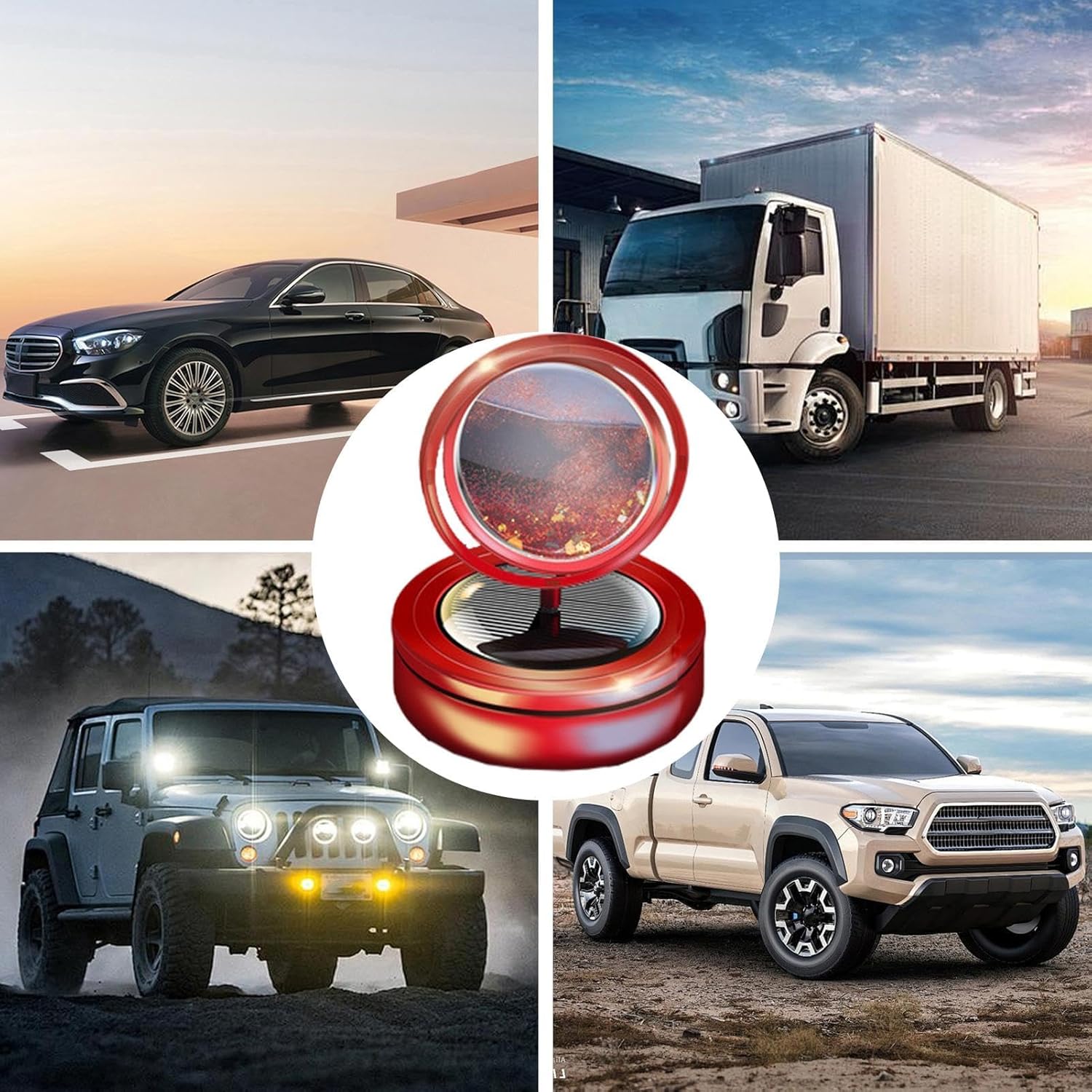 太陽エネルギー車用清浄機、車用ソーラー芳香剤,ソーラー流砂アロマセラピー装飾 - 車の芳香剤ソーラー回転クリエイティブ車の香水の装飾