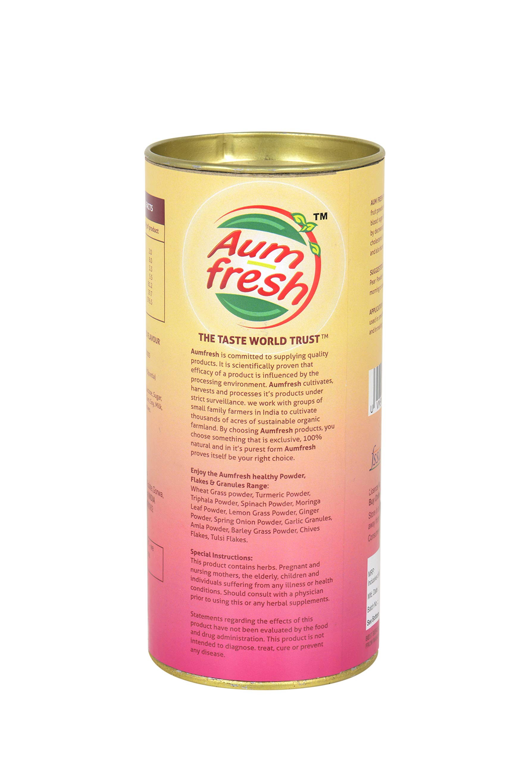 AumFresh Prickly Pear Fruit Powder - 100% Pure & Natural,100 gm | Real Fruit Powder - Image 4 thumbnail