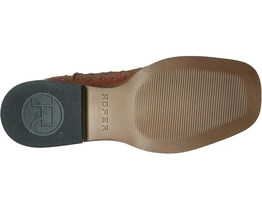 Roper Kids Faux-Leather Ostrich Print (Big Kid) - Bottom View