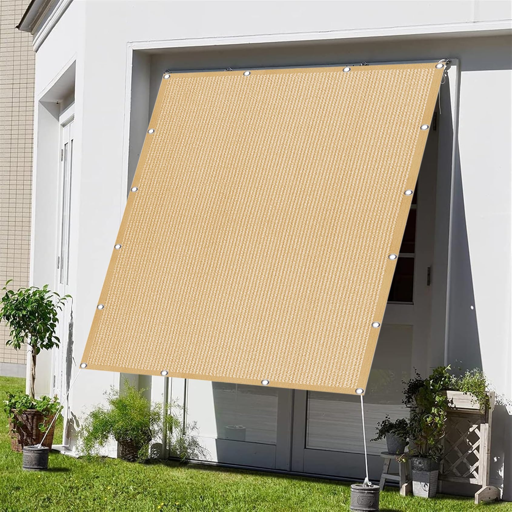 Protección solar HDPE transpirable para solucionar el calor en balcones y ventanas